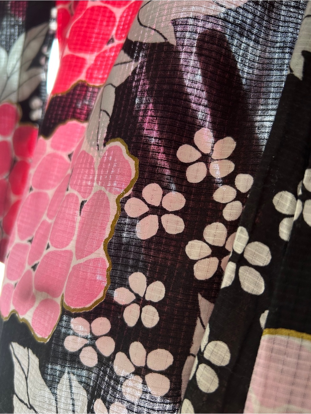 Cotton Floral Yukata with Obijime Cord - Picture 8 of 8